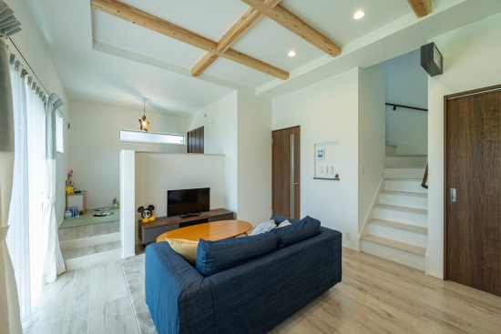 開放感あふれるリビング